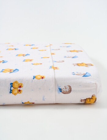 Teeny Weeny Flannelette Fit/Flat Cot Sheet Set, Rainy Day product photo