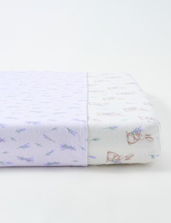 Teeny Weeny Flannelette Fit/Flat Cot Sheet Set, Lavender product photo