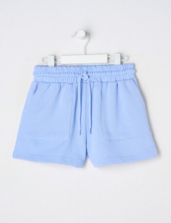 Mac & Ellie French Terry Knit Short, Periwinkle product photo