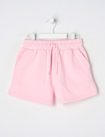 Mac & Ellie French Terry Knit Short, Pink Sorbet product photo