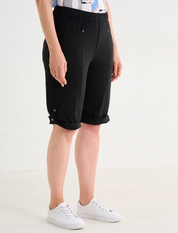 Line 7 Comfort Cuffed Hem Short, Black product photo