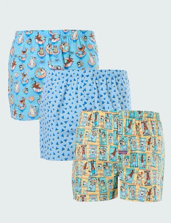 Mitch Dowd Woven Boxer, 3-Pack, Sun Dawgs product photo