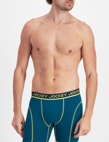 Jockey Performance Cotton Mid Trunk, Canoe Blue product photo