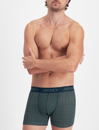 Jockey No Ride Up Cotton Print Trunk, Nomad Tile product photo
