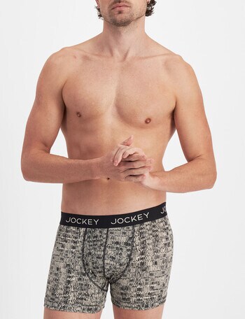 Jockey No Ride Up Cotton Print Trunk, Modernist product photo