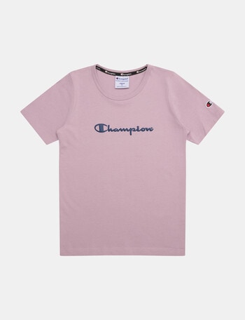 Champion Script Short Sleeve Tee, Purple product photo