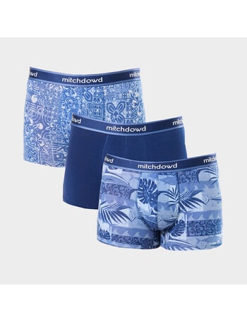 Mitch Dowd Gone Fishing Cotton Trunk, 3-Pack, Blue product photo