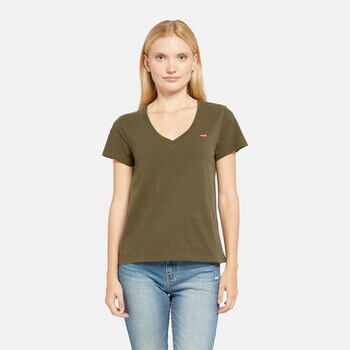 Levis Perfect V Neck Tee, Olive Night product photo