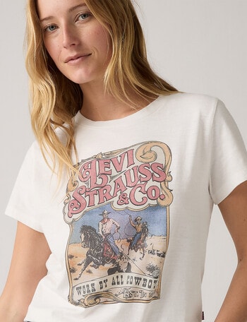 Levis Graphic Boxy T Shirt, Western Cowboys Poster Sugar Swizzle product photo