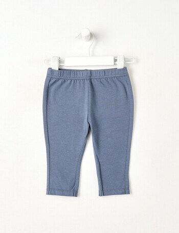 Teeny Weeny Play Time Stretch Cotton Legging, Charcoal product photo
