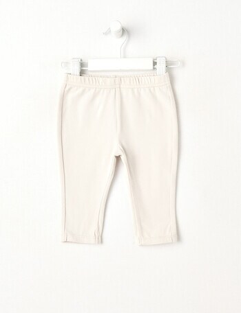 Teeny Weeny Play Time Stretch Cotton Legging, Stone product photo