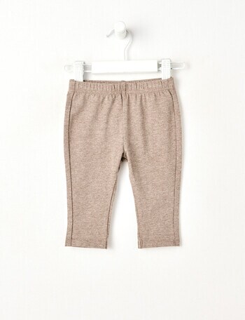 Teeny Weeny Play Time Stretch Cotton Legging, Brown product photo
