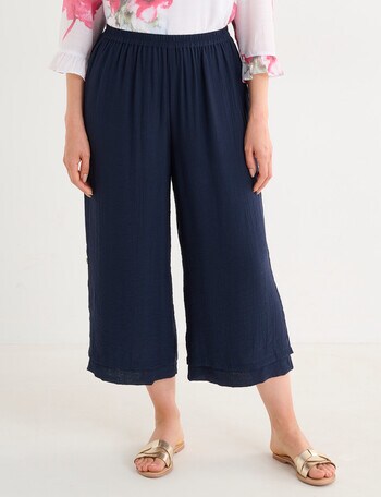 Ella J Layered Pant, Navy product photo