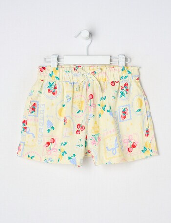 Mac & Ellie Amalfi Linen Blend Short, Lemon product photo