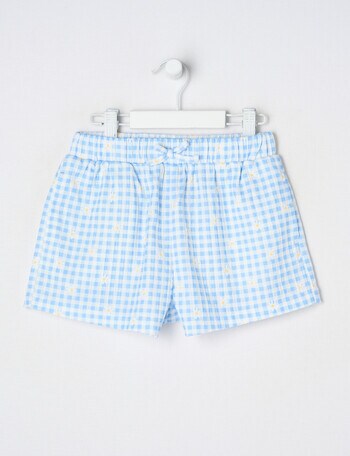 Mac & Ellie Gingham Amelie Short, Periwinkle product photo