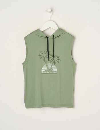 Mac & Ellie Hooded Tank, Sage product photo
