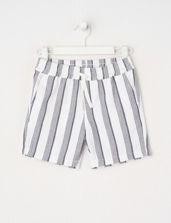 Mac & Ellie Stripe Woven Short, Natural product photo