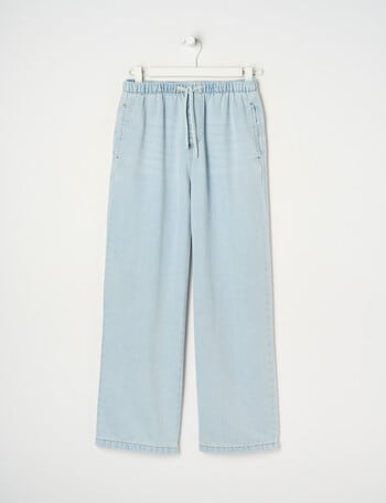 Switch Ella Pull On Wide Leg Jean, Light Blue product photo