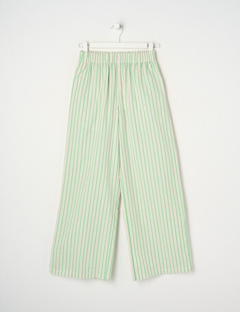 Switch Striped Wide Leg Pants, Light Green product photo