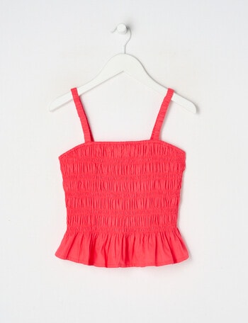 Switch Shirred Cami, Red product photo