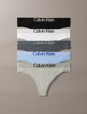 Calvin Klein Cotton Sth Thong Brief, 5-Pack, Black Multi product photo