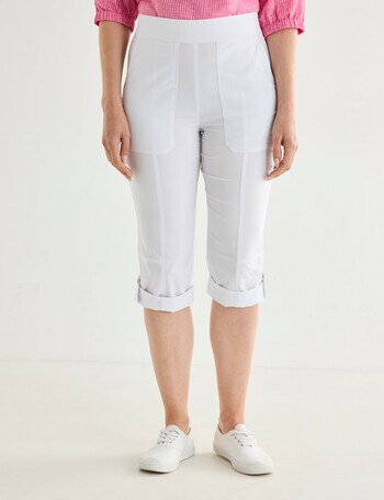 Line 7 Region Capri Pant, White product photo
