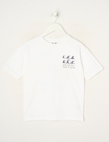 Mac & Ellie Surf Short Sleeve Tee, Rice product photo