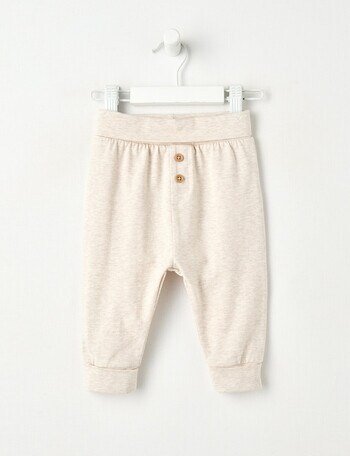Little Bundle Essentials ES Pant, Oat Marle product photo