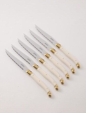 Gather 6-Piece Steak Knife Set, Ivory product photo