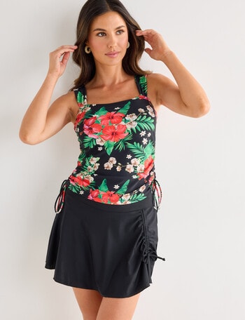 Zest Resort Floral Ruch Side Tankini, Hot House product photo