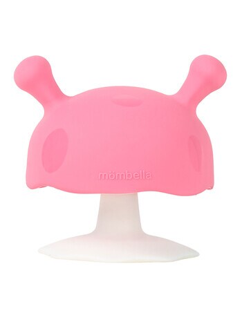 Mombella Mushroom Soothing Teether, Pink product photo
