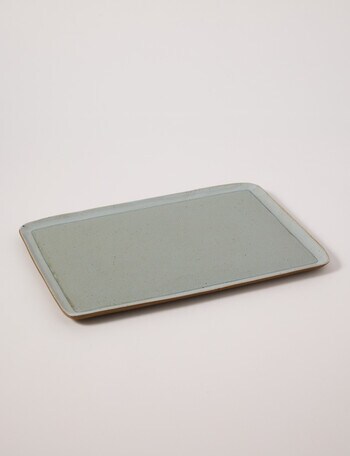 Gather Rectangle Platter, Olive, 36cm product photo