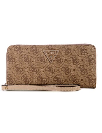 Guess Laurel II SLG Large Zip Around Wallet, Latte Logo product photo