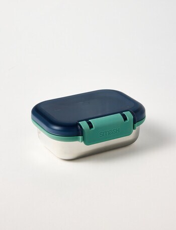 Smash Hinged Box, Grey & Green, 550ml product photo