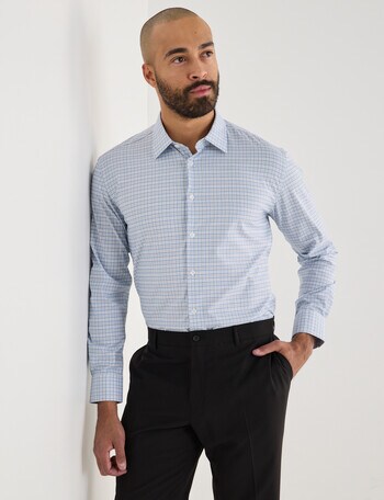 Laidlaw + Leeds Stretch Long Sleeve Shirt, Light Blue product photo