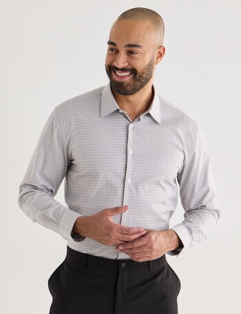 Laidlaw + Leeds Stretch Long Sleeve Shirt, Tan product photo