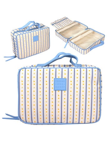 Tender Love + Carry Hanging Washbag, Stripe Blue Daisy product photo