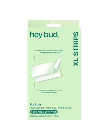 Hey Bud Big Buds Hydrocolloid + Hemp XL Pimple Strips product photo