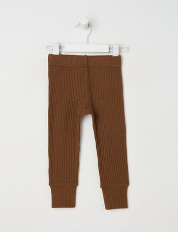 Milly & Milo Merino Rib Leggings, Sepia product photo