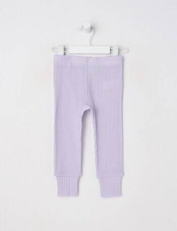 Milly & Milo Merino Rib Leggings, Galactic Lilac product photo