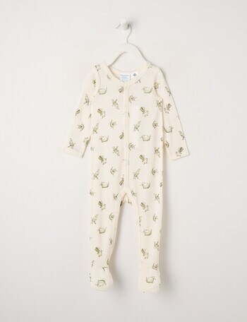 Milly & Milo Merino Bird Sleepsuit, Cream product photo