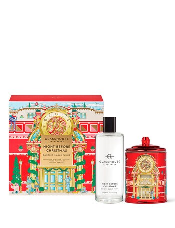 Glasshouse Fragrances Night Before Christmas 200g Candle & 150ml Interior Fragrance Gift Set product photo