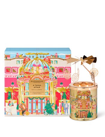 Glasshouse Fragrances A Tahaa Affair 380g Candle with Spinning Carousel Gift Set product photo