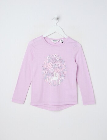 North South Merino Unicorn Merino Long Sleeve Top, Lavender product photo