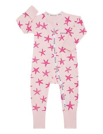 Bonds Wondercool Starfish Sparkle Zippy, Pink product photo