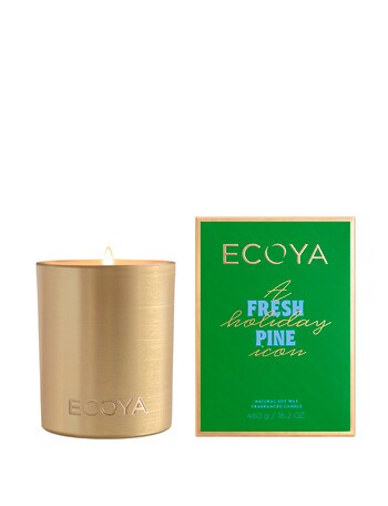 Ecoya Goldie Candle, Fresh Pine, 460g product photo