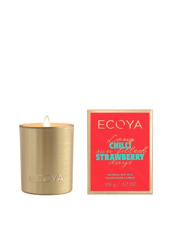Ecoya Mini Goldie Candle, Chilli Strawberry, 105g product photo
