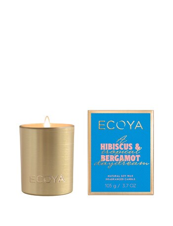 Ecoya Mini Goldie Candle, Hibiscus & Bergamot, 105g product photo