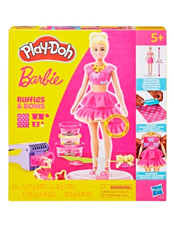 Playdoh Barbie Designer Doll Ruffles & Bow Set product photo