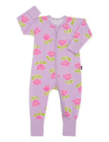 Bonds Zippy Floral Wondersuit, Purple product photo